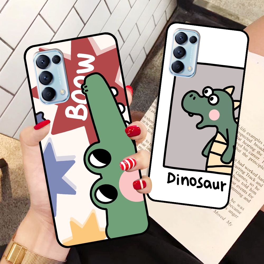 Ốp Oppo Reno5 4G / Reno5 5G / Reno 5 in hình cá mập, khủng long dễ thương nhiều mẫu mã đa dạng, cute (T01 - T06)