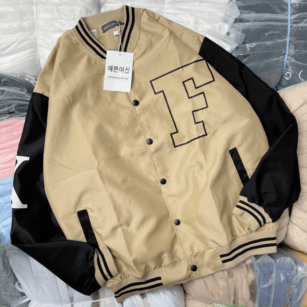 Áo khoác dù BOMBER Nam Nữ Unisex In chữ F Thời Trang Hot ( Dù 2 Lớp ) TP651 [NewUnisex]