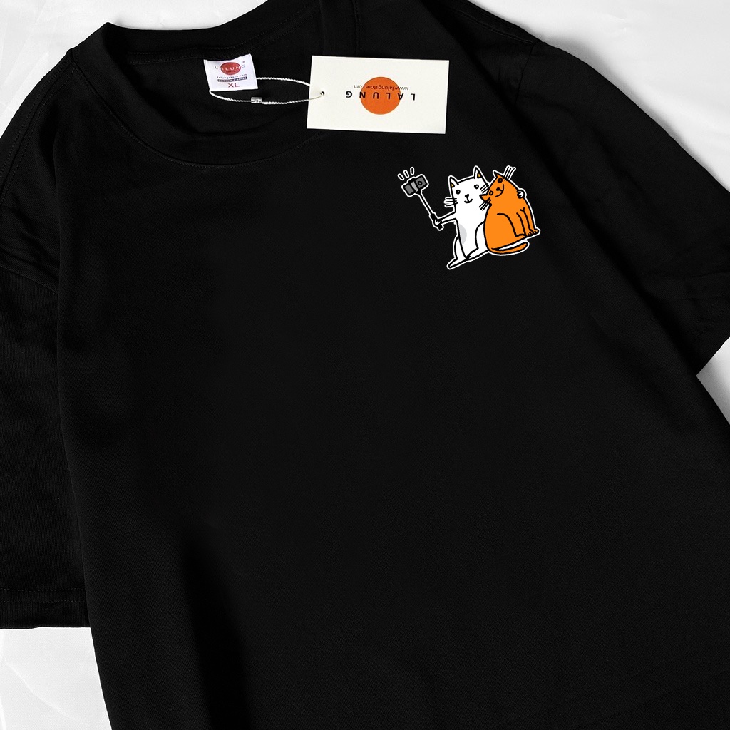 Áo Phông Unisex hoạ tiết mèo [1703]