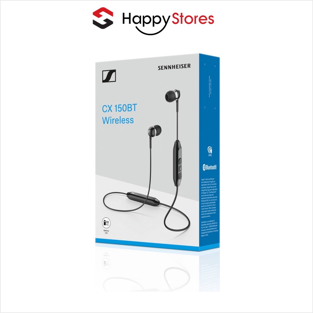 Tai Nghe Bluetooth Nhét Tai Sennheiser CX 150BT Bảo Hành Chính Hãng 2 Năm