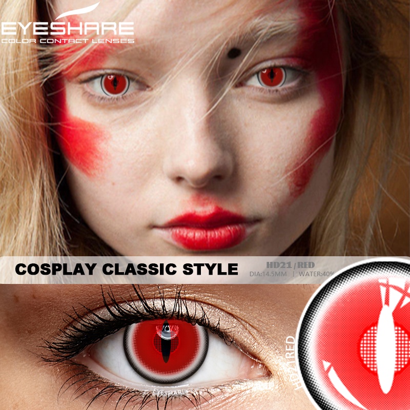 [Hàng mới về] Cặp kính áp tròng EYESHARE nhiều màu sắc tùy chọn dành cho trang điểm hóa trang độc đáo