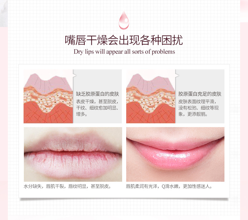 (hàng Mới Về) Mặt Nạ Môi Thạch Dưỡng Ẩm Giảm Đường Viền Môi | BigBuy360 - bigbuy360.vn