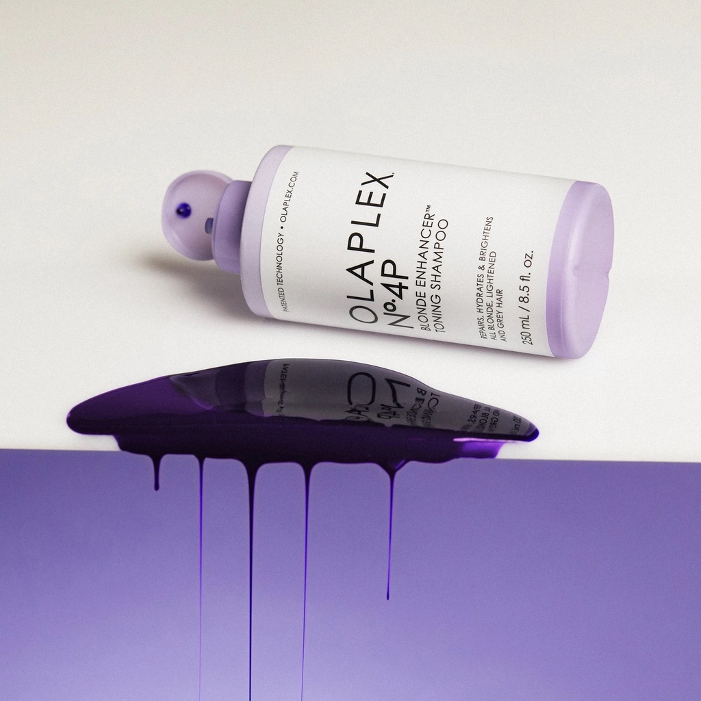 Dầu gội tím khử vàng Olaplex NO4P Blonde Enhancer Toning 250ML chính hãng