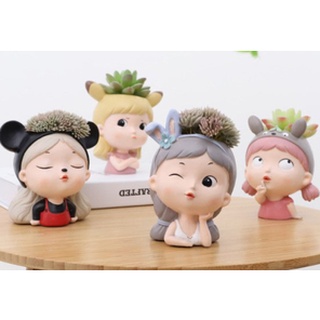 Chậu composite cô gái 🌺 |freeship| 🔥 hàng chất lượng❤ lỗi 1 đổi 1