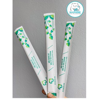 Combo 100 đũa gỗ vỏ giấy có tăm econow WZD006