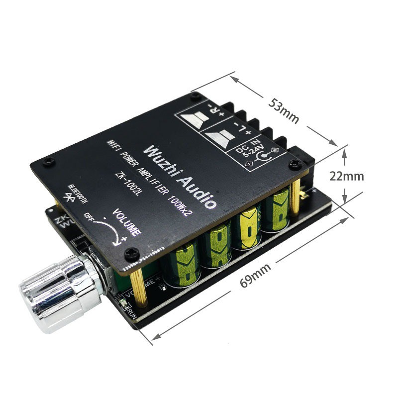 Mạch Khuếch Đại Âm Thanh Bluetooth 5.0 TPA 100Wx2 ( Chính Hãng Wuzhi 1002L)