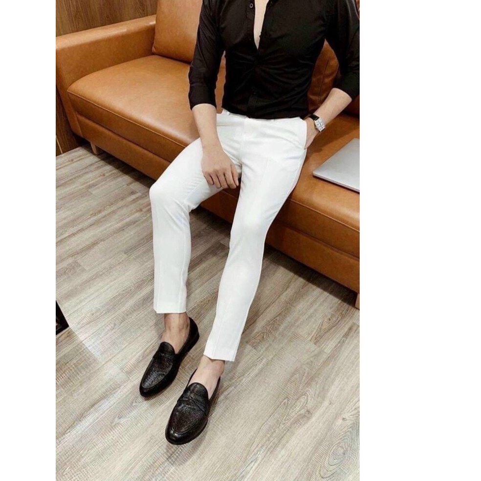 Quần âu nam Hàn Quốc đẹp TOP Menswear, quần tây nam chất vải tuyết mưa thời trang co dãn 4 chiều mềm mịn Q008