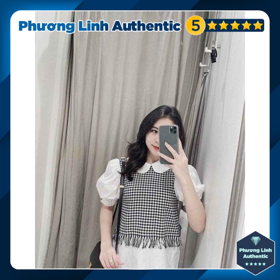 Áo sơ mi Zara phối Tweed Auth new tag có sẵn 2478/262 2478262