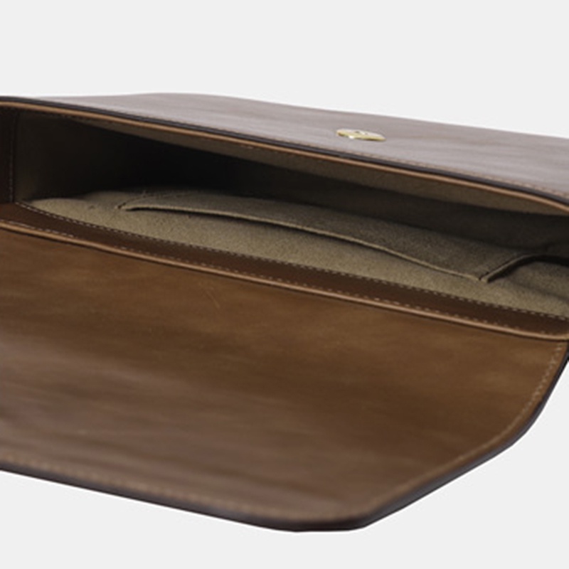 Túi Đeo Chéo Màu Trơn Khóa Nam Châm Phong Cách Hàn Quốc Cho Nữ