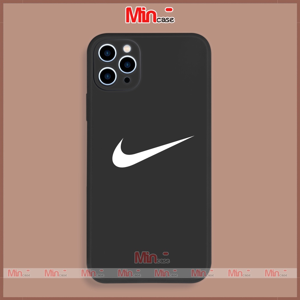 Ốp lưng iPhone Nike cạnh viền vuông chống sốc bảo vệ camera silicon dẻo iphone 6/6s/7/8/X/XS/11/12/13/14 Pro Plus Max