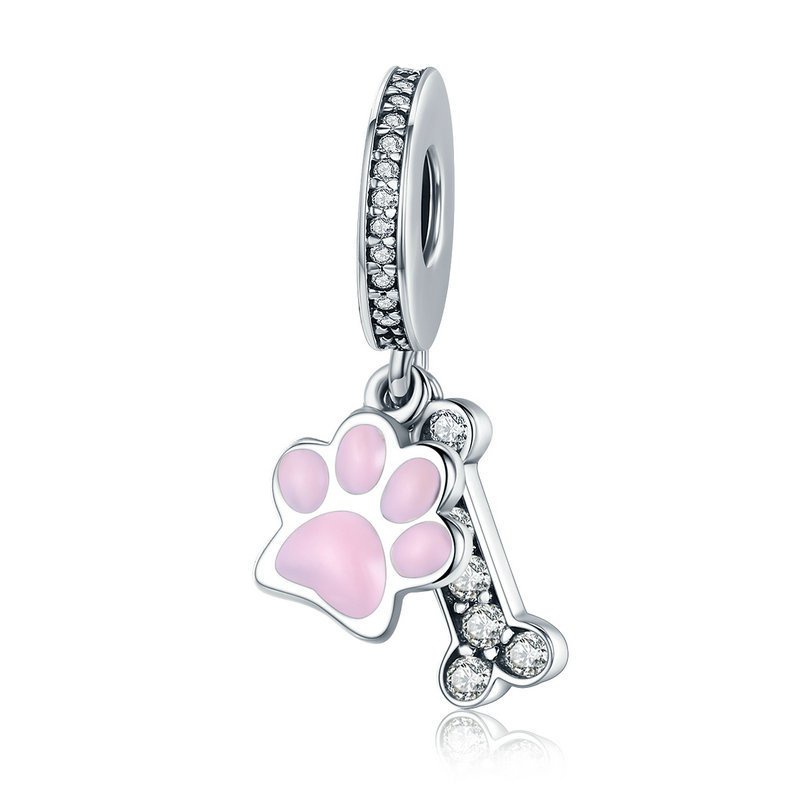 New 925 Sterling Silver Heart Cat Cartoon Charm Bead Fit Pandora Original Charms Bracelets Women Jewelry Diy Make G