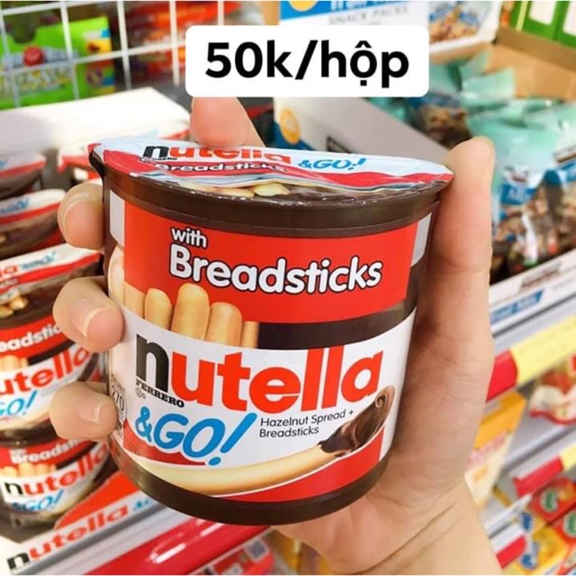Bánh que chấm chocolate Nutella & Go
