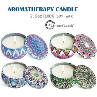 Set 4 hộp nến hoa khô