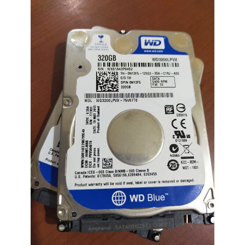 Ổ Cứng Laptop Hdd 320 Gb Wdc Murmer | BigBuy360 - bigbuy360.vn