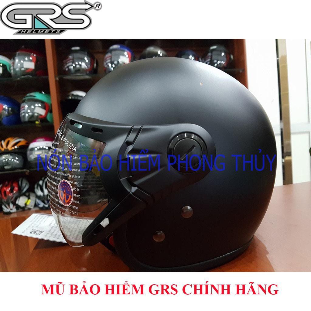 [ SHOPEE ] MŨ BẢO HIỂM 3/4 ĐẦU GRS CHÍNH HÃNG - A368 KÍNH