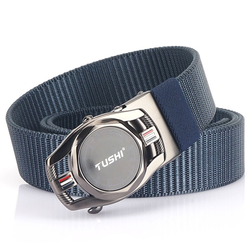 Thắt lưng nylon khóa kim loại thời trang cho nam