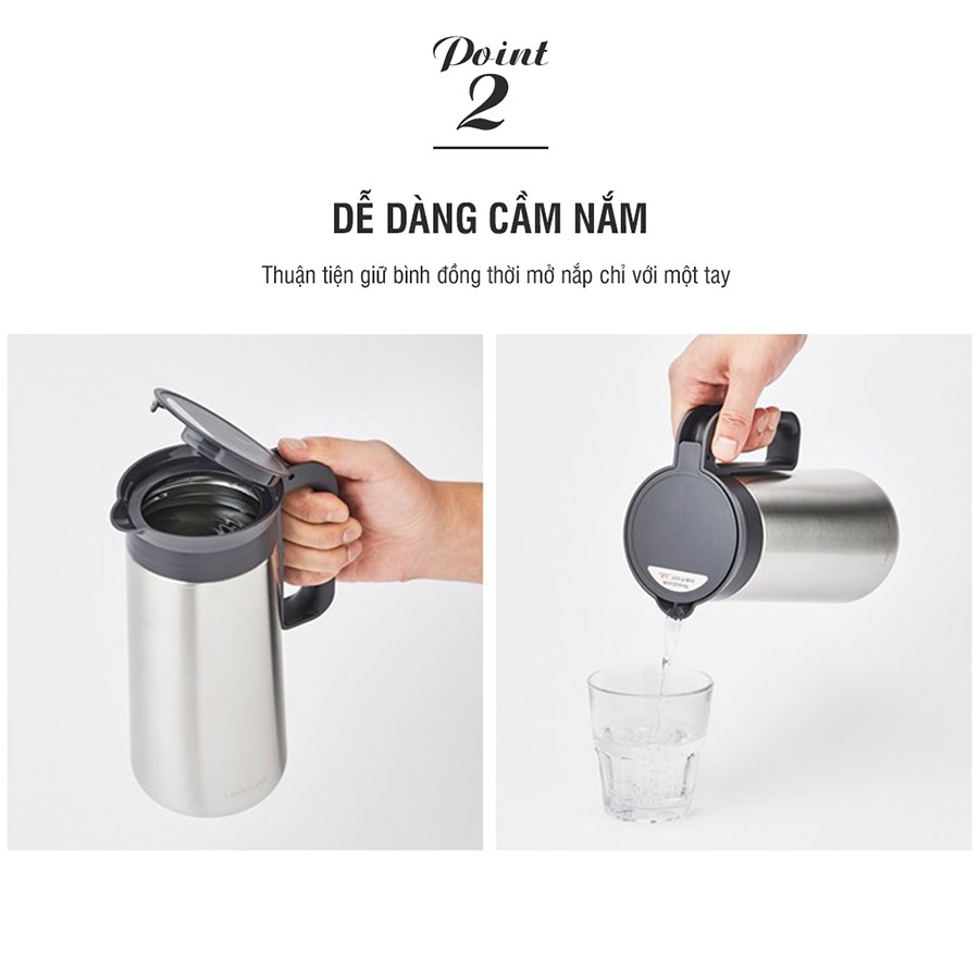 Bình đựng nước inox Lock&Lock 1.4L LHC7002SLV