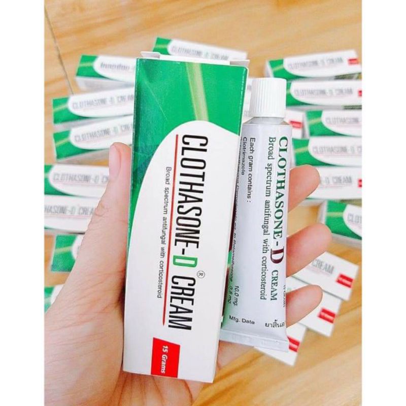 Kem giảm nấm móng CLOTHASONE-D Cream 15 gram Thái Lan