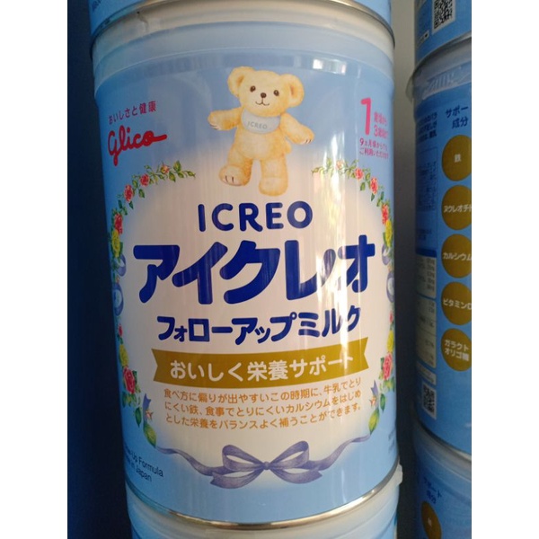 Sữa ICREO Glico hàng nội địa nhật 820g. Sữa glico hạn sử dụng 18tháng nhé các mum. Date mới nhất dài miên man 8/2022