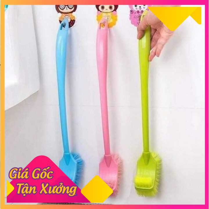 Chổi cọ toilet, nhà vệ sinh 2 đầu⚡️𝐅𝐑𝐄𝐄 𝐒𝐇𝐈𝐏⚡️Cọ bồn cầu thông minh 2 đầu