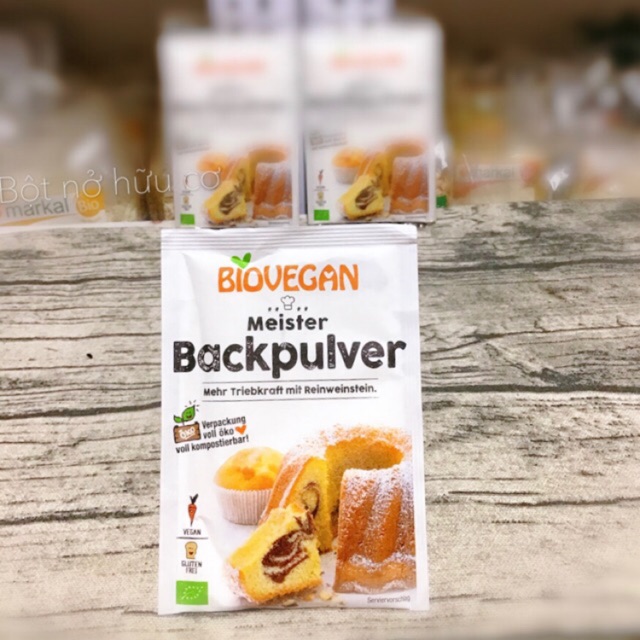 BỘT NỞ HỮU CƠ BIOVEGAN 17g