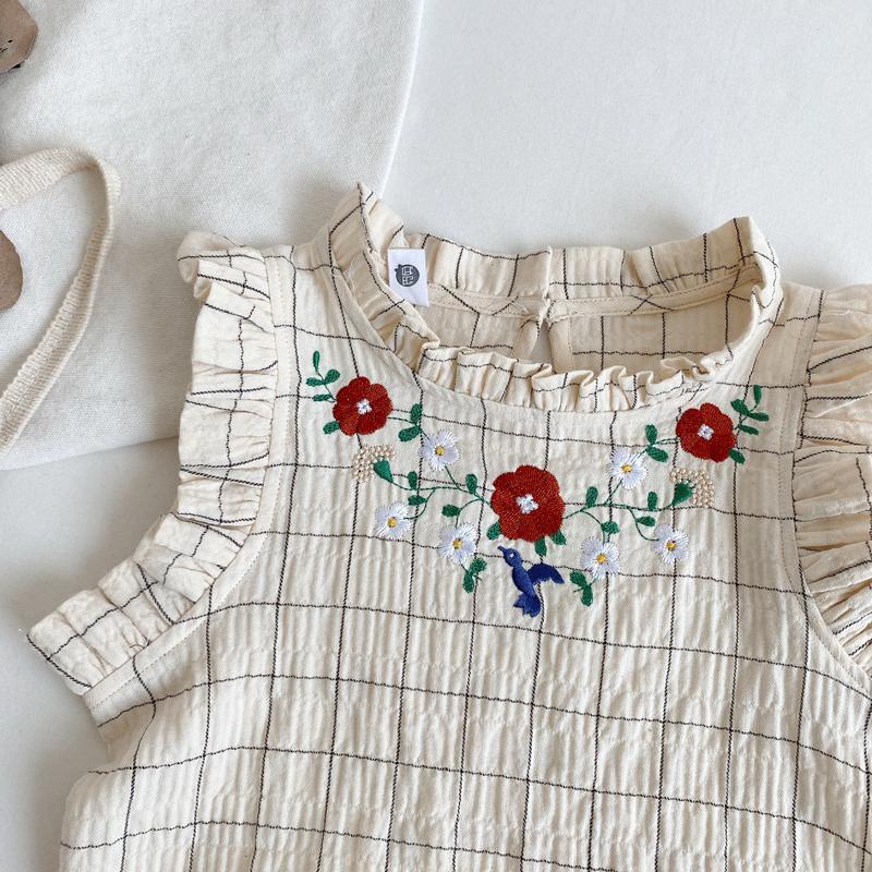 Áo Thun Không Tay Phối Ren Phong Cách Nhật Bản Hàn Quốc Mới Cho Bé Gái