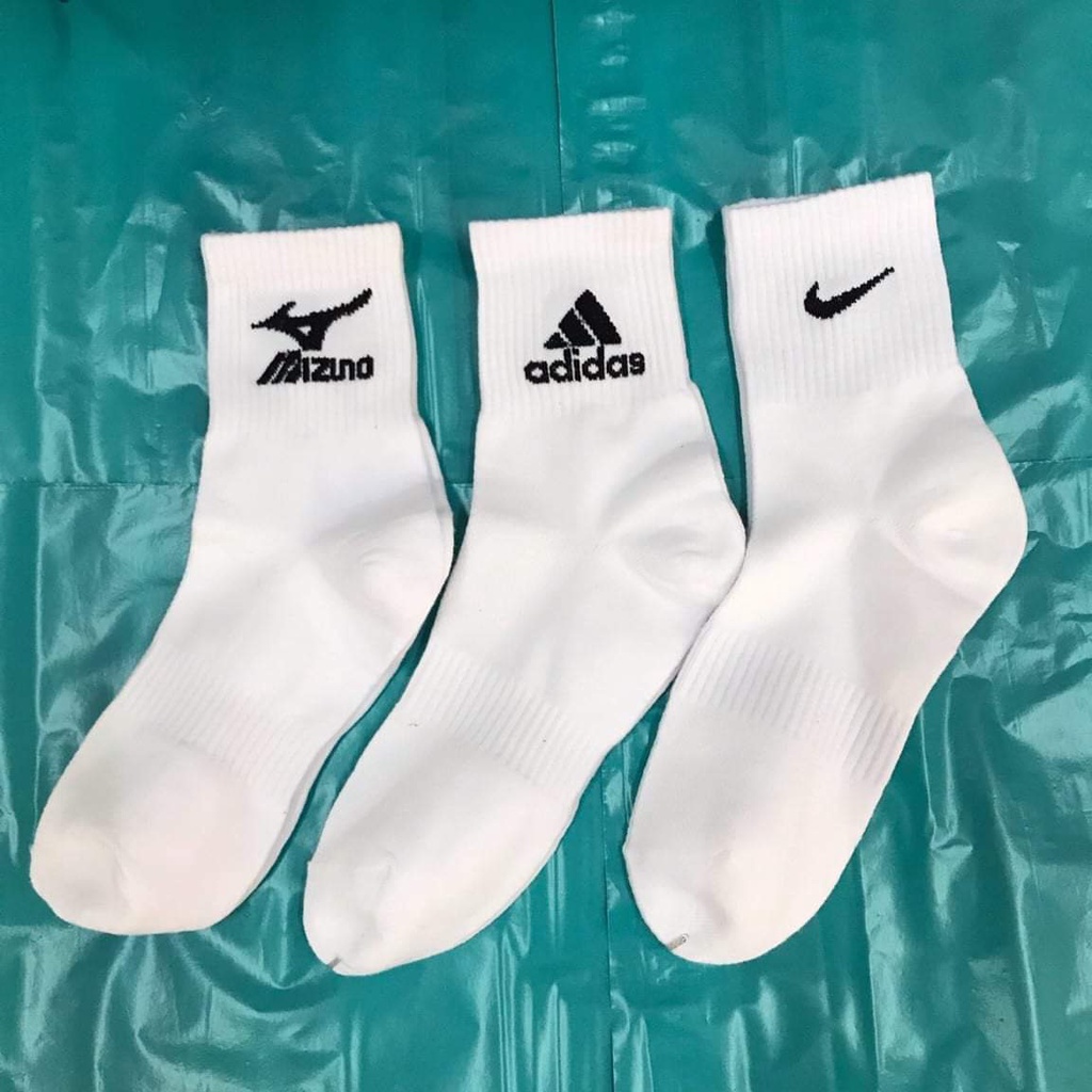 Tất cổ cao, tất thể thao dệt kim nhiều loại ni,,ke, a đi das , mi-du-nô , cham..pion..p.uma ,, jor.dan UNISEX