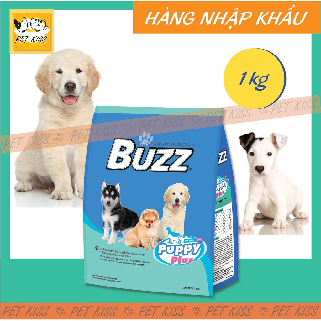 [Hà Nội] THỨC ĂN CHÓ CON BUZZ PUPPY PLUS 1KG - Chính Hãng