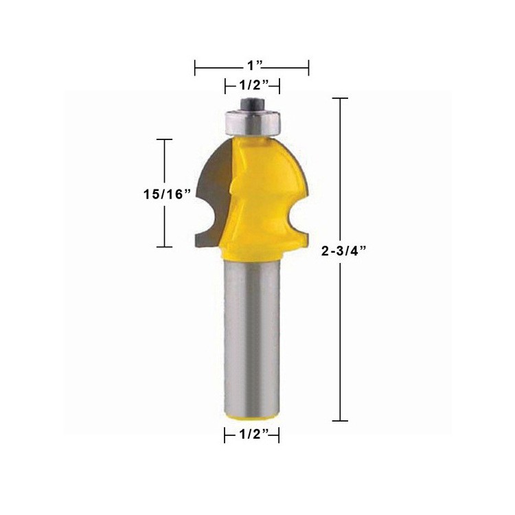 Mũi soi gỗ, mũi phay gỗ đánh chỉ khung tranh K04, cốt 12.7mm