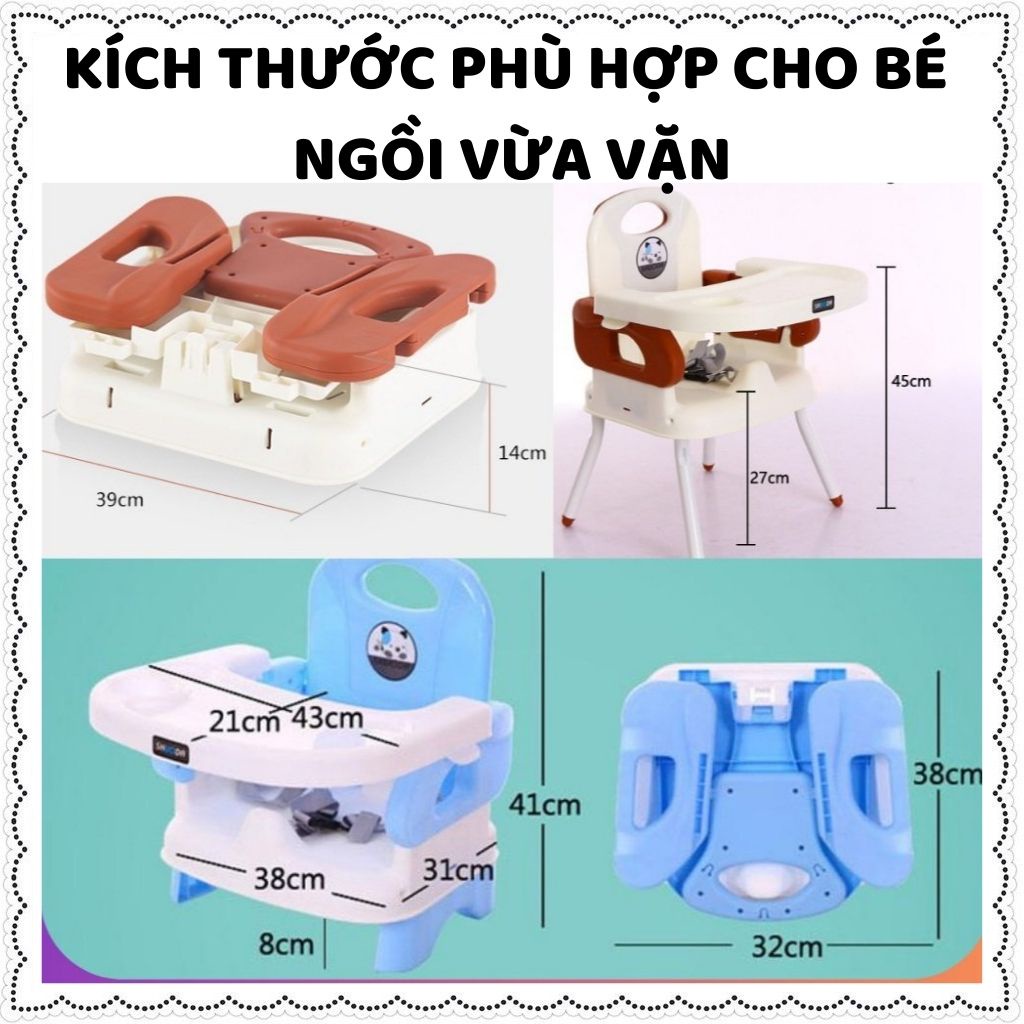 Ghế ăn dặm cho bé Shuoda hình gấu 2 chế độ ngồi ăn dặm kiểu nhật và BLW cho bé từ 6 tháng chính hãng Zozon phân phối