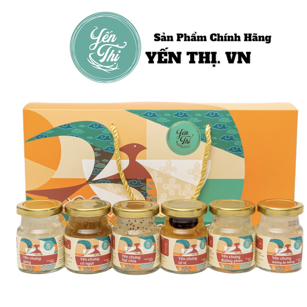 Yến Thị- Gói Đủ Vị- Chưng Nguyên Chất-Hũ Chưng Sẵn- 30% Yến- Hũ 70ml
