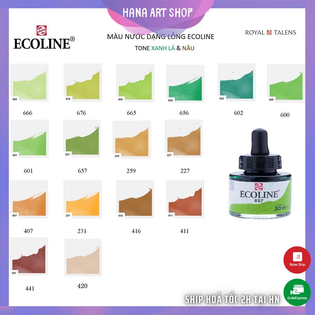 (P2 Xanh-Nâu ) Màu nước Ecoline - Màu nước dạng lỏng