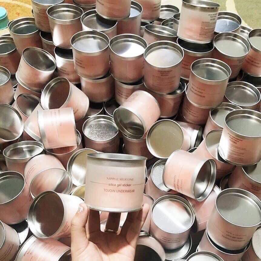 Hộp dán ngực silicon 10 miếng mẫu mới vỏ hồng ( dán titi vỏ hồng )