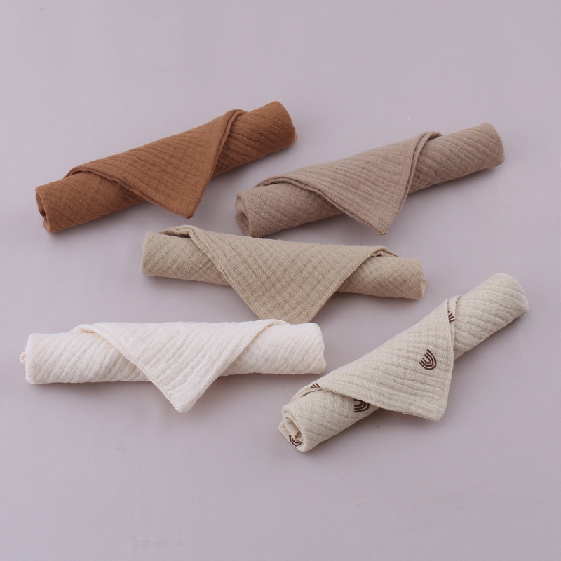 Set 5 Yếm Ăn Cotton Mềm Mại Dành Cho Các Bé