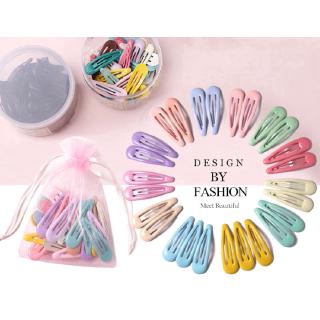 Set 10 kẹp tóc hình giọt nước đủ màu dễ thương cho bé gái
