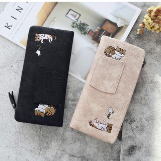 [ FREESHIP 50K ] 🐱🐱 Bóp ví dài đựng tiền hình mèo nhiều ngăn có khóa kéo phụ kiện ulzzang hàn quốc V01 - moonlight