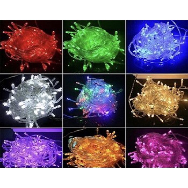 Combo 2 Dây đèn led nhấp nháy dài 5m - 7m nhiều màu và 1 màu