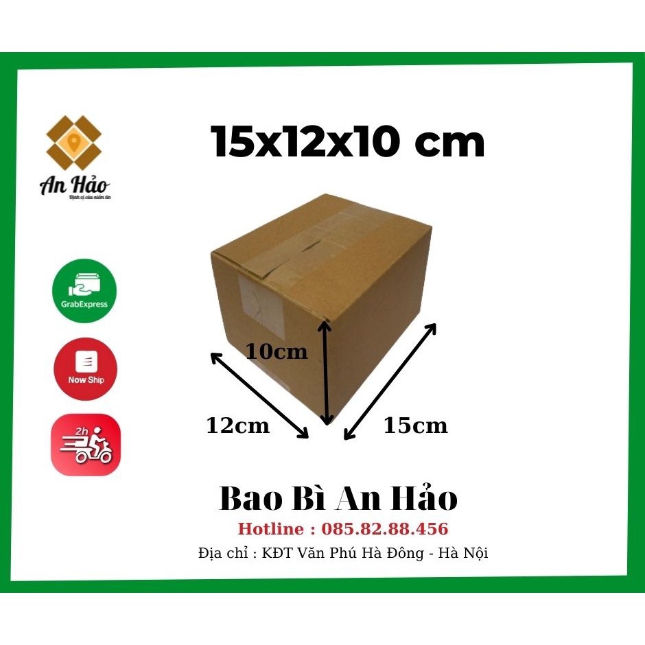 BỘ 30 HỘP 15x12x10 CM , HỘP CARTON,THÙNG GIẤY AN HẢO 3 LỚP SIÊU CỨNG ĐÓNG GÓI HÀNG HÓA ĐA NĂNG