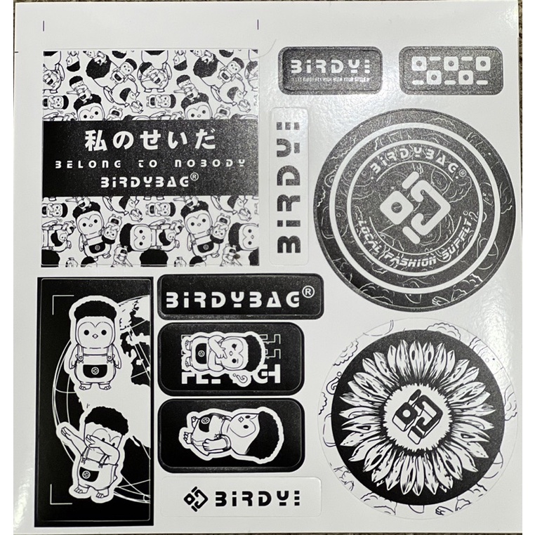 Sticker Birdybag Chống Nước Dán Vali, Mũ Bảo Hiểm, Laptop ( NGẪU NHIÊN )