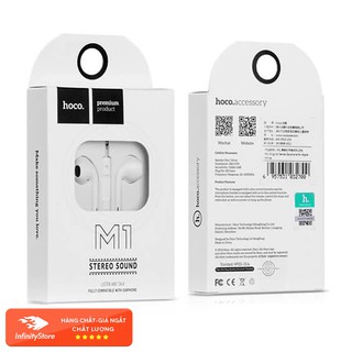 Tai nghe chính hãng hoco m1 nhét tai - 3.5mm