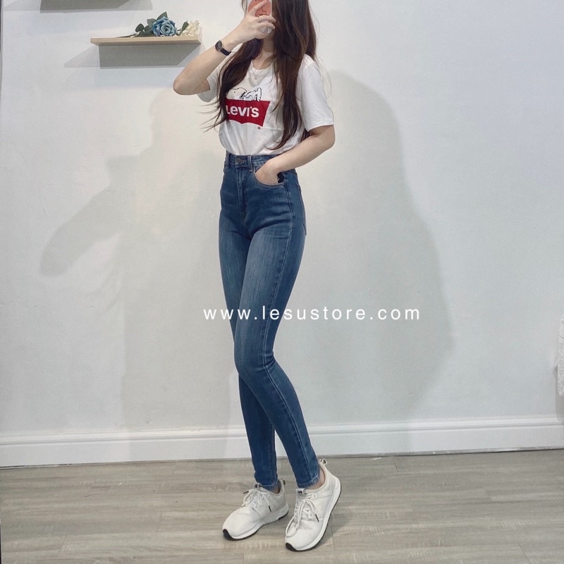 ẢNH TỰ CHỤP Skinny jeans trơn dài 94cm