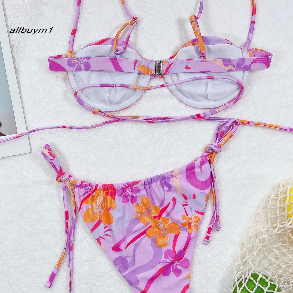 Bộ bikini hai mảnh in họa tiết thời trang dành cho nữ