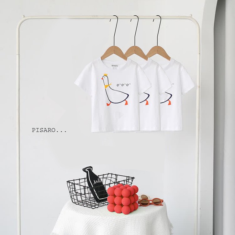 Áo thun cotton gia đình Family Pisaro vải dày dặn thấm hút mồ hôi FML202209T