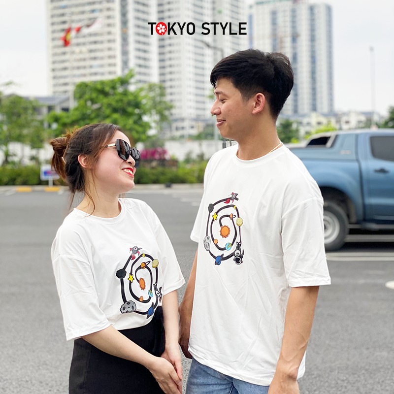 Áo Phông Unisex Nam Nữ Chất Việt AP06 Phong Cách Tokyo Style Tay Lỡ Form  Rộng