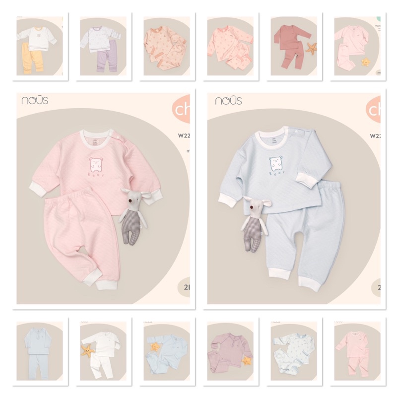 [ Nous ] Bộ dài tay thu đông size 9-12m đến 2-3y