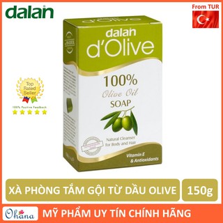 Xà Phòng Tắm Gội Dalan Từ Dầu Ô Liu Dalan D'Olive Olive Soap 150g