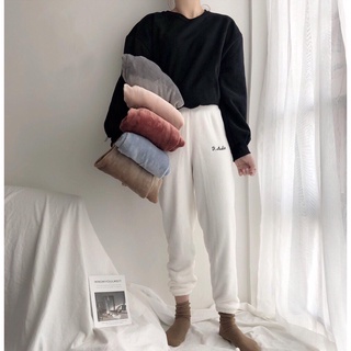 Quần Nỉ Bông Nữ Lông Cừu Siêu Ấm
