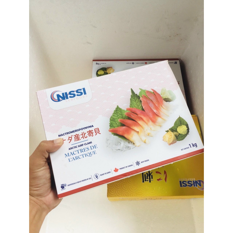 SÒ ĐỎ SASHIMI HOKKIGAI - NHẬP KHẨU CANADA - GIAO HÀNG HỎA TỐC HCM