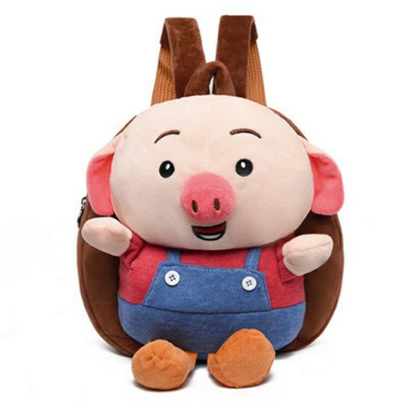 Balo Cho Bé Mẫu Giáo Từ 0-4 Tuổi, Chất Liệu Nhung Mịn,Balo thú 3D