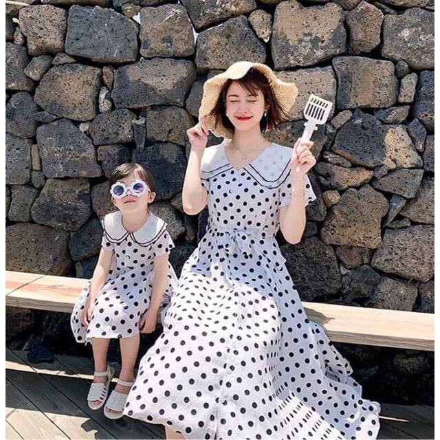 váy mẹ con chất liệu tuyệt vời, váy mẹ và bé, váy chất liệu mát cho mẹ và bé, váy xinh cho mẹ con, váy đôi mẹ con